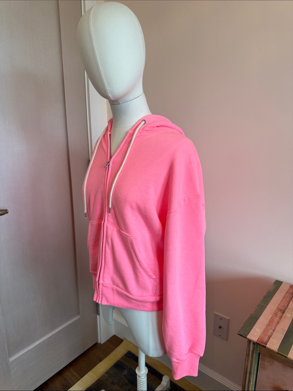 GAP Neon Pink Zip-Up Hoodie